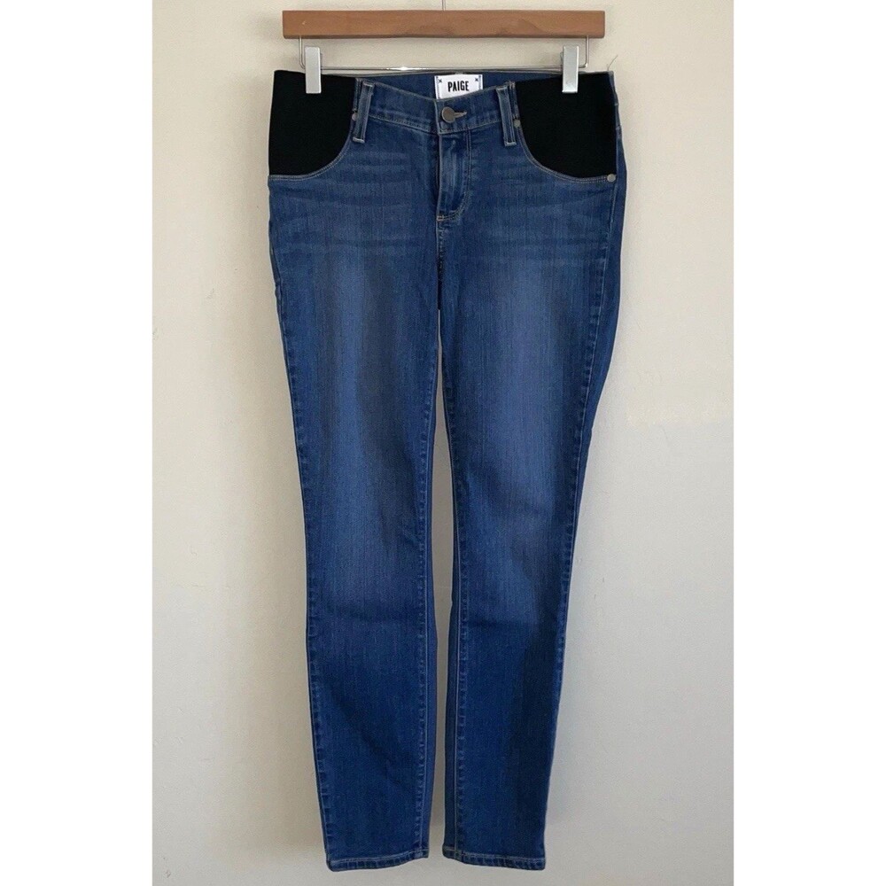 Women’s Paige Verdugo Ultra Skinny Maternity Jeans Medium Wash Size 27 EUC